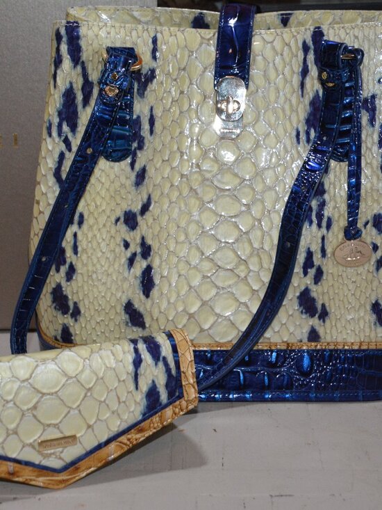 Brahmin Handbags - Brahmin Fiora Bucket Bag in Shell White Freshwater with matching wallet